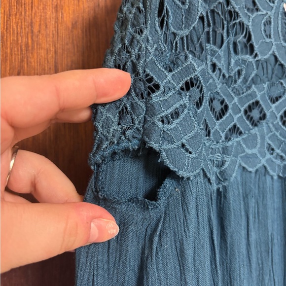 Free People Teal Lace Maxi Dress Small | (Read Description) - Picture 12 of 15